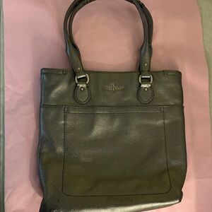 Cole Haan Silver Leather Tote